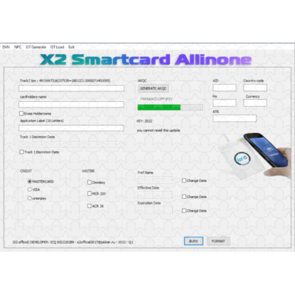 X2 EMV Chip Writing Software