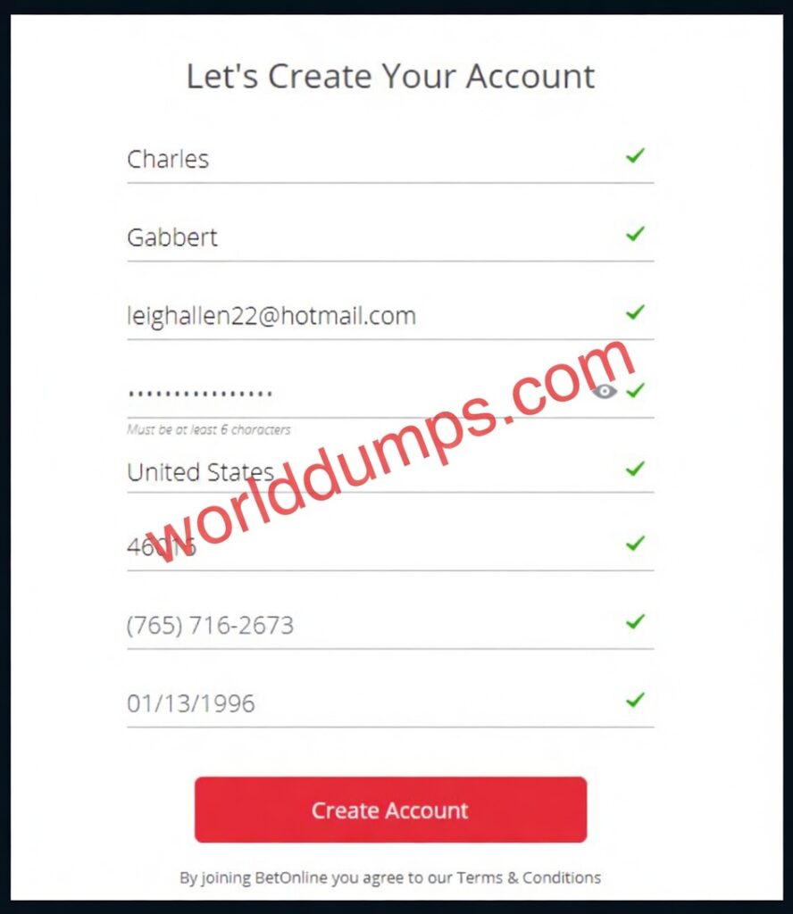  BETTING CARDING METHOD