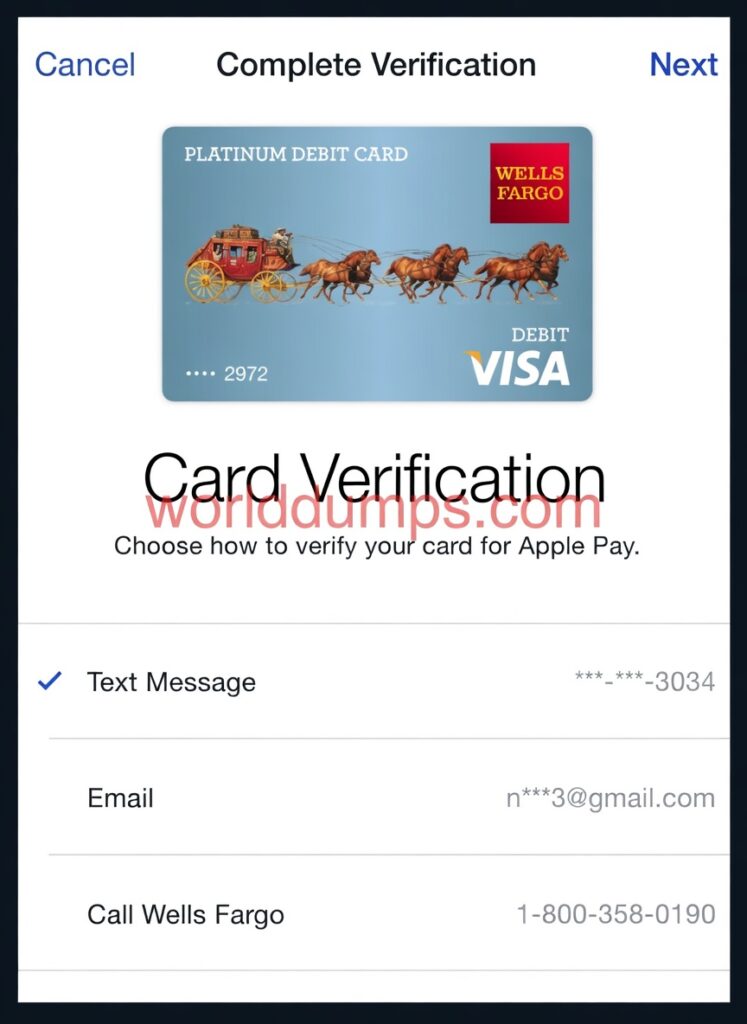 APPLE PAY CARDING METHOD